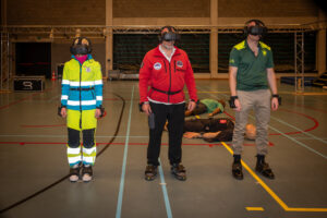 3 medical first responder organisations calibrating for a demo training